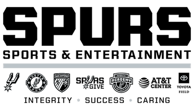 Logo for Spurs Sports & Entertainment in San Antonio which is one of the many clients of Just Like Vegas Casino Parties