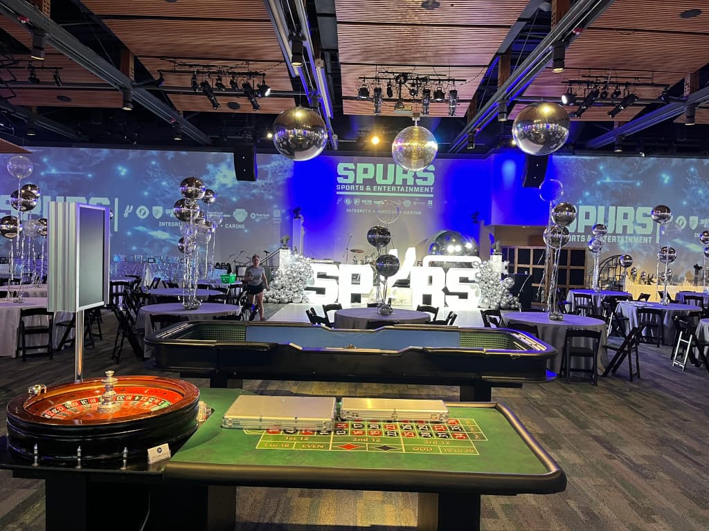 San Antonio Spurs themed casino event