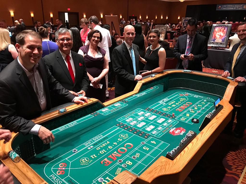 High Roller Craps Table with Just Like Vegas Casino Party Rentals in San Antonio