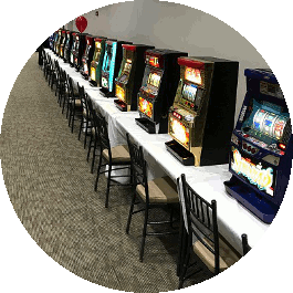 Slot Machines available at Just Like Vegas Casino Party Rentals in San Antonio