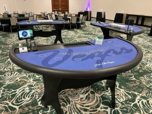New Blackjack Tables at Just Like Vegas Casino Party Rentals in San Antonio